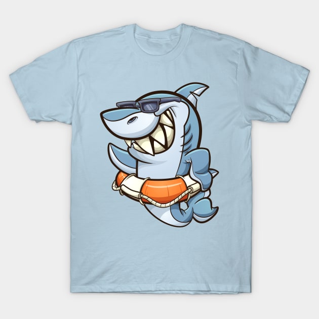 Lifesaver shark T-Shirt by memoangeles